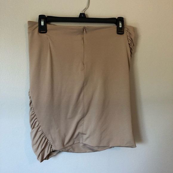Tan Mini Skirt - Picture 3 of 4
